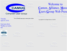 Tablet Screenshot of camug.apcug.org